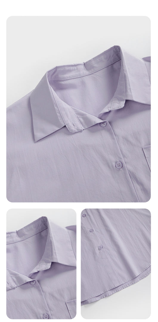 Blusa Blanca Clásica de Manga Larga para Mujer - Primavera - Image 9