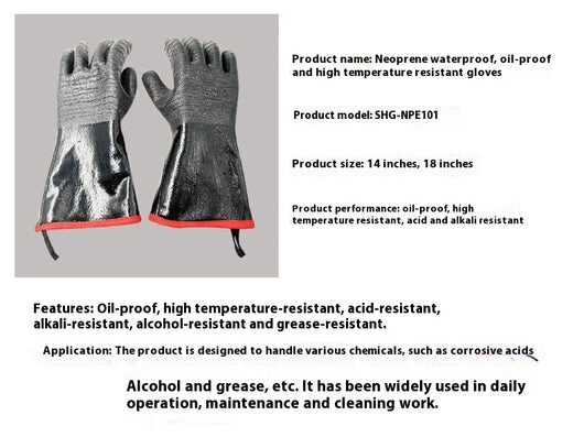 Guantes de Neopreno Resistentes al Calor y Aceite con Aislamiento Térmico - Image 10