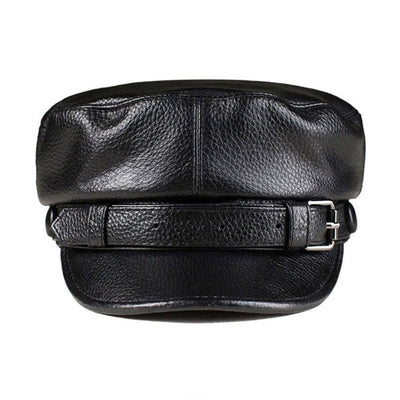 Boina Retro de Cuero Genuino para Hombre y Mujer - Image 3