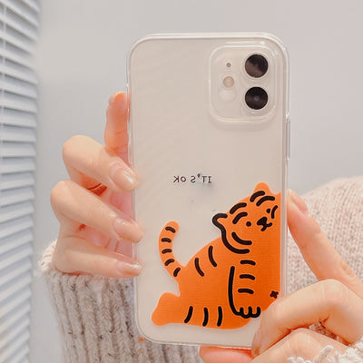 Funda Transparente para Celular con Diseño de Tigre Lindo - Image 4