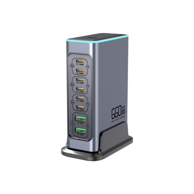 Cargador Rápido GaN 660W Multi-Puerto para Dispositivos Móviles y Tablets - Image 3