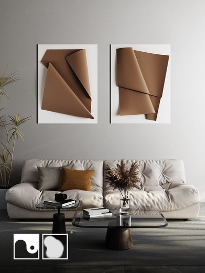 Colgante Decorativo de Hierro Italiano para Sala de Estar - Panel Mural Elegante