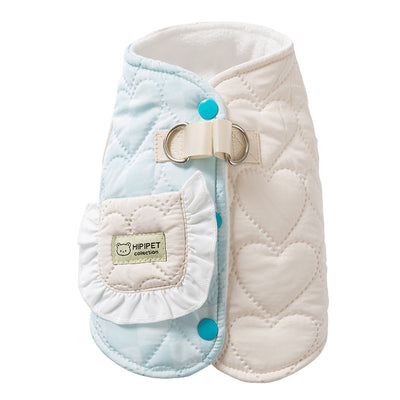 Abrigo Acolchado para Mascotas con Bolsillo y Diseño Cuadriculado - Invierno Cálido - Image 12