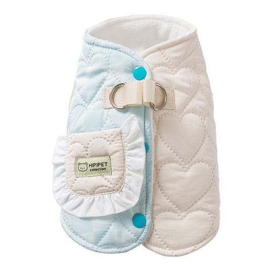 Abrigo Acolchado para Mascotas con Bolsillo y Diseño Cuadriculado - Invierno Cálido - Image 12