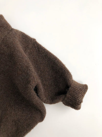 Abrigo Tejido Retro con Cuello Vuelto - Estilo Clásico Moderno - Image 6