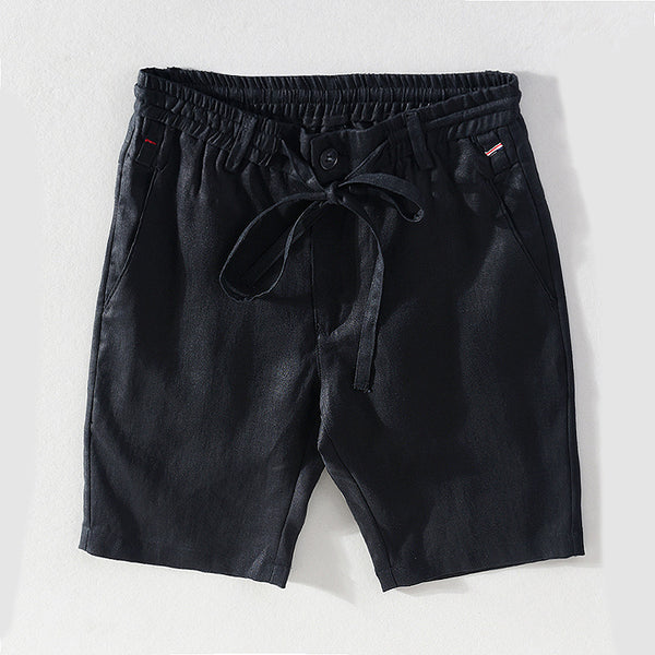 Shorts de Lino para Hombre Cintura Media Cómodos y Versátiles