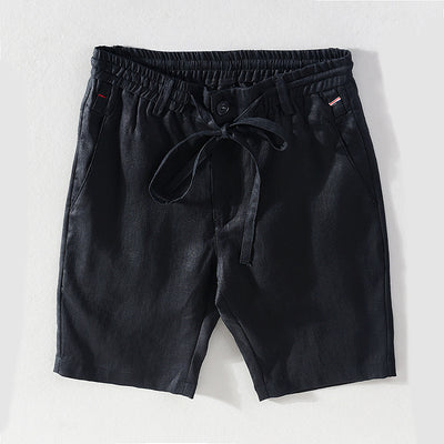 Shorts de Lino para Hombre Cintura Media Cómodos y Versátiles - Image 2