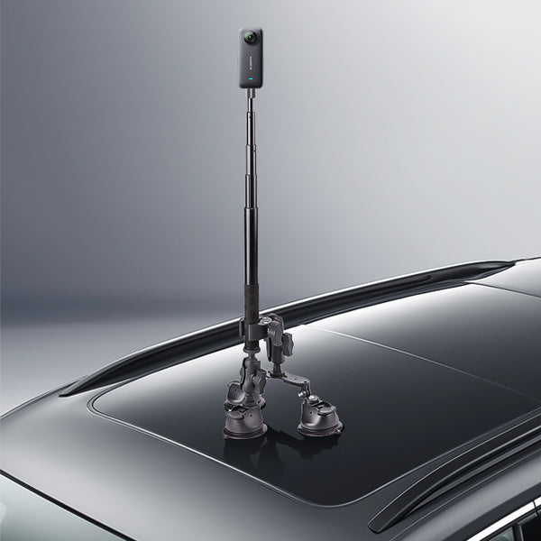 Soporte Panorámico con Ventosa para Cámara y Raqueta en Techo de Auto