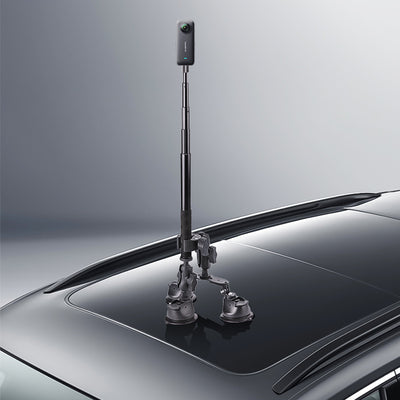 Soporte Panorámico con Ventosa para Cámara y Raqueta en Techo de Auto