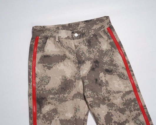 Pantalón de Trabajo Retro Camuflaje Cintura Alta Corte Recto - Image 11
