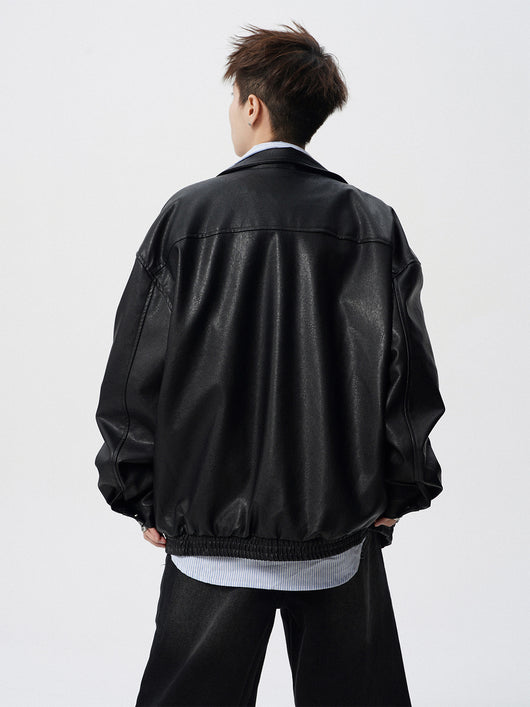 Chaqueta de Cuero para Motociclista Estilo Retro Americano Peso Pesado - Image 28