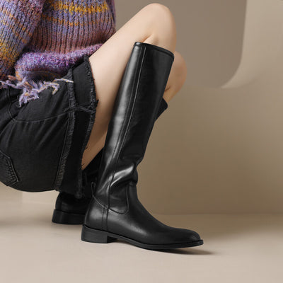 Botas Altas para Mujer con Tacón Medio y Punta Redonda - Image 23