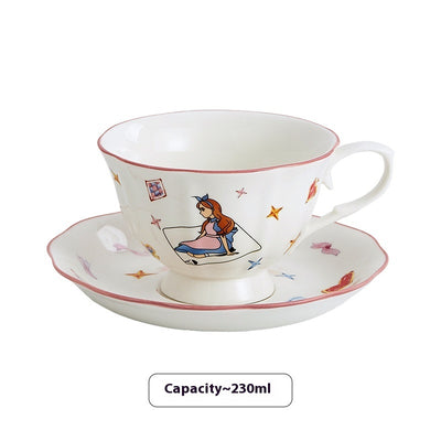 Juego de Café Retro Francés de Cerámica con Corazones - Image 6