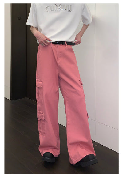 Overol Ancho de Pierna con Bolsillos Grandes - Jeans Casual - Image 25