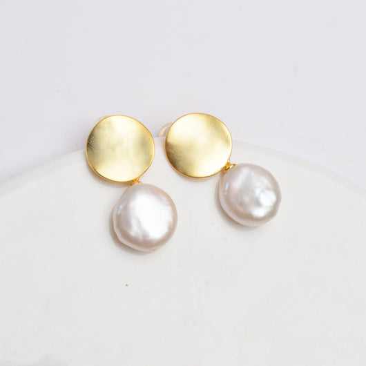 Aretes de Perlas de Agua Dulce en Plata - Image 8