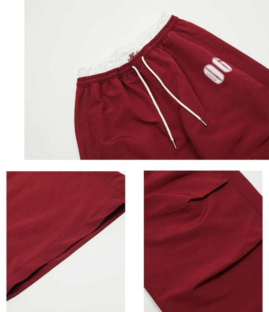 Pantalones Casuales Retro Americanos con Bordado y Detalles de Encaje para Mujer - Image 10