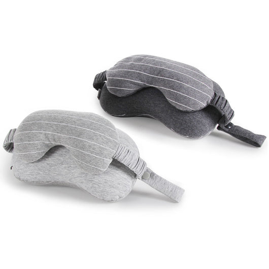 Almohada Cervical 2 en 1 con Máscara de Ojos y Partículas de Espuma - Image 3