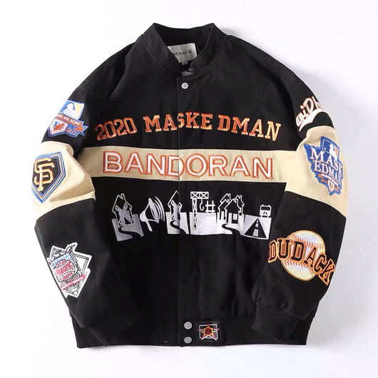 Chaqueta Universitaria Oversized Unisex - Estilo Deportivo Moderno - Image 2