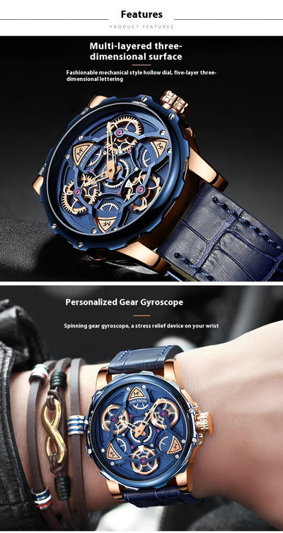 Reloj Casual para Hombre con Correa Hueca - Image 12
