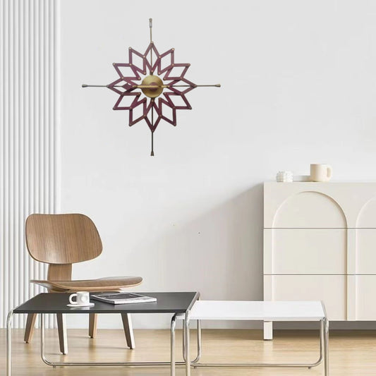 Reloj de Pared Dinámico con Diseño Irregular Moderno