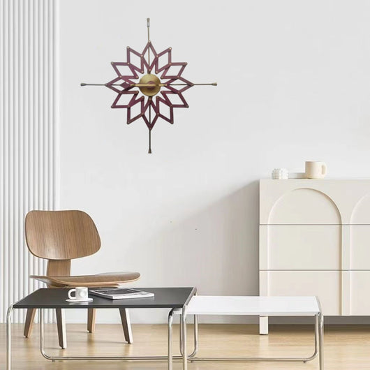 Reloj de Pared Dinámico con Diseño Irregular Moderno
