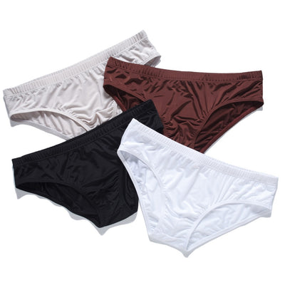 Calzoncillos Transparentes de Seda de Hielo Transpirables Cintura Baja para Hombre - Image 8