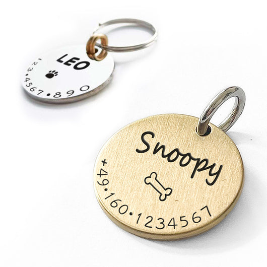 Placa de Identificación Antiextravío para Mascotas