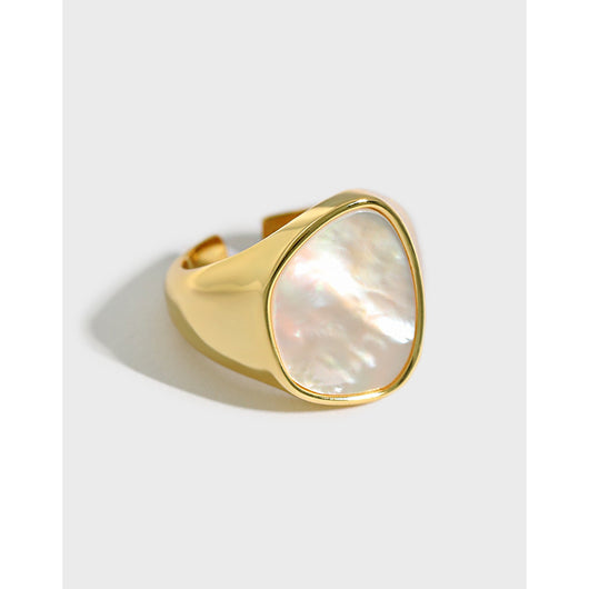 Anillo de Plata Esterlina S925 con Madreperla Natural - Image 10