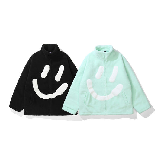 Chaqueta Acolchada Hombre Lana Cordero Gruesa Estilo Urbano Oversize