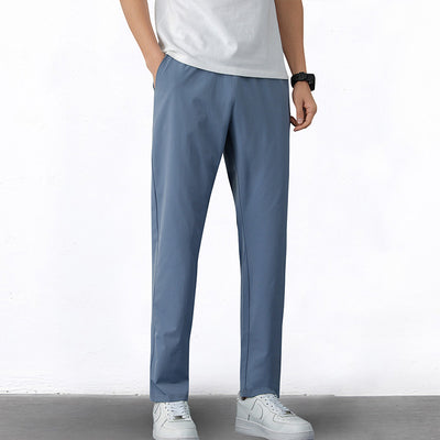 Pantalones Casuales Micro-elásticos Slim Ajustados Nueve Puntos para Niños - Image 8