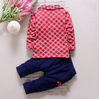 Traje Infantil de Algodón Elegante para Niños 1-4 Años - Image 4