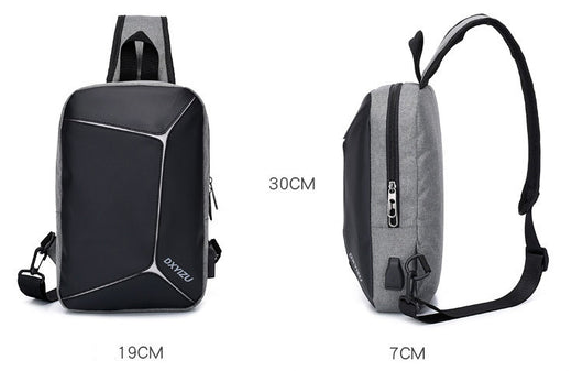 Bolsa Mensajero Recargable para Hombre con Protección Antirrobo y Resistencia al Agua - Image 6