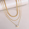 Collar de Plata 925 Doble Cadena Clavícula Estilo Europeo y Americano
