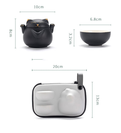 Set de Té Portátil con Tetera y 2 Tazas - Bolsa de Almacenamiento Incluida - Image 12