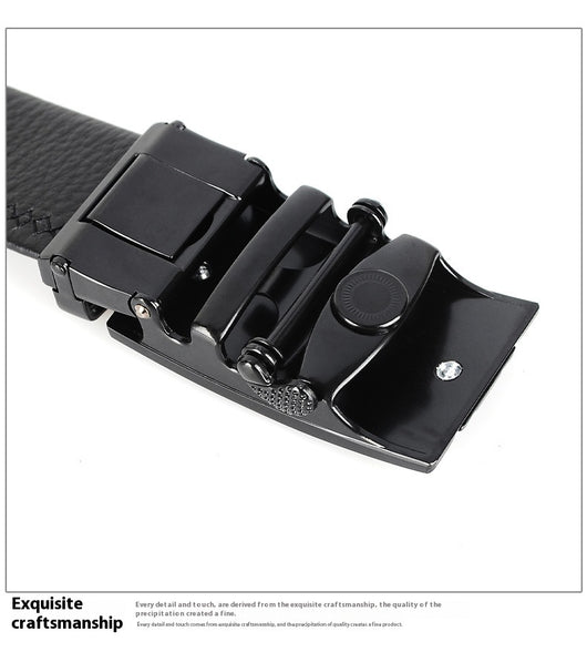 Cinturón de Cuero Genuino para Hombre con Hebilla Automática - Image 7