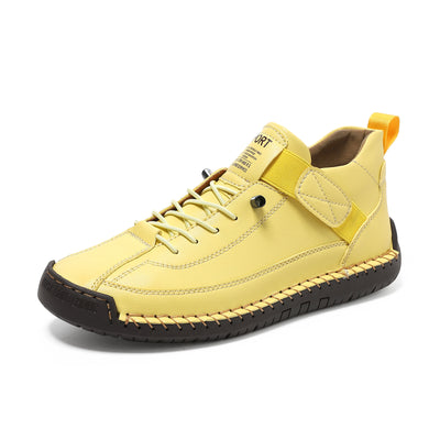 Zapatos Casuales de Otoño-Invierno para Hombre con Suela Plana y Costura a Mano - Image 4