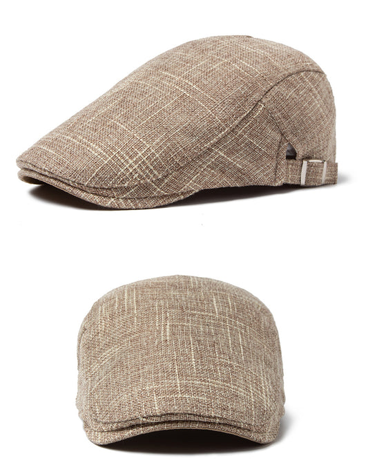 Boina Retro Casual de Algodón y Lino Transpirable para Hombre - Image 18
