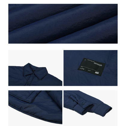 Chaqueta Acolchada Casual Estilo Camisero de Algodón Japonés - Image 26
