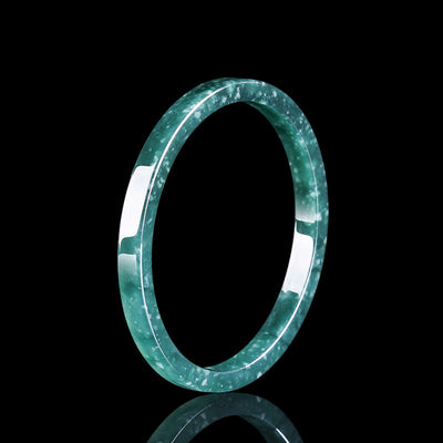 Pulsera de Jade Azul Agua Personalizada con Piedra Natural Cuadrada - Image 2