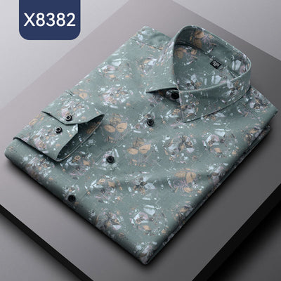 Camisa Estampada de Fibra de Bambú para Hombre - Image 6