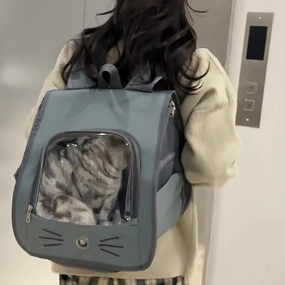 Mochila Transportadora para Gatos y Perros Pequeños - Bolsa Respirable Portátil - Image 6