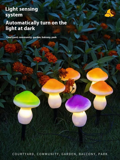Lámpara Solar Seta para Jardín - Impermeable y Decorativa - Image 9