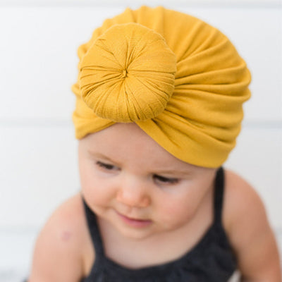 Gorro Turbante Anudado para Bebé - Diseño Étnico Indio - Image 2
