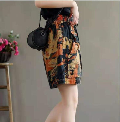 Shorts de Algodón Estampado Cintura Alta para Mujer - Image 4