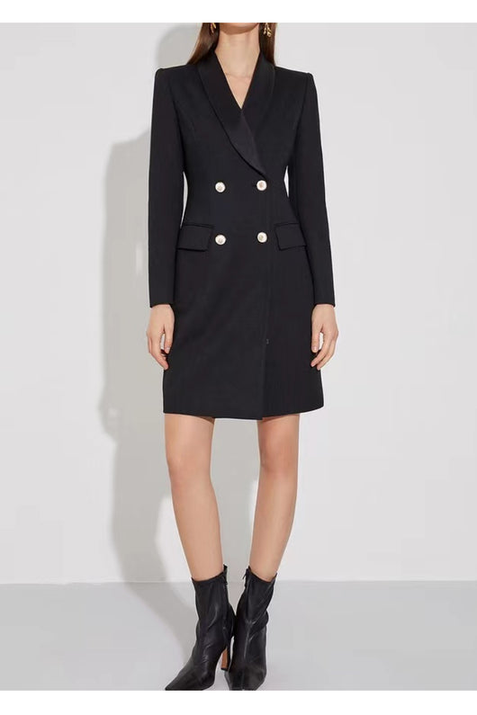 Traje Falda Larga de Lana Otoño Invierno con Control de Cintura - Image 8