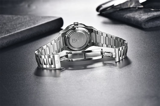 Reloj Automático de Acero Inoxidable Resistente al Agua - Diseño Barril - Image 30