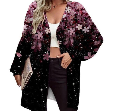 Cardigan Estampado de Manga Larga para Mujer - Image 11