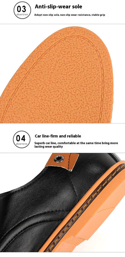 Zapatos de Cuero para Hombre Estilo Casual Business con Cordones - Image 9