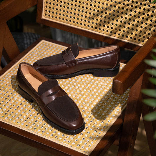 Zapatos Casuales de Cuero para Hombre con Punta Cuadrada y Bloques de Color - Image 5