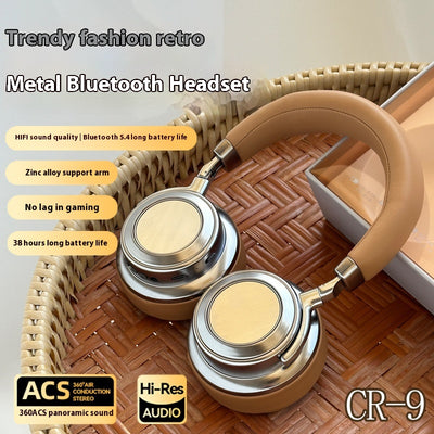 Auriculares Bluetooth Retro Estilo Maletín con Metal - Image 3